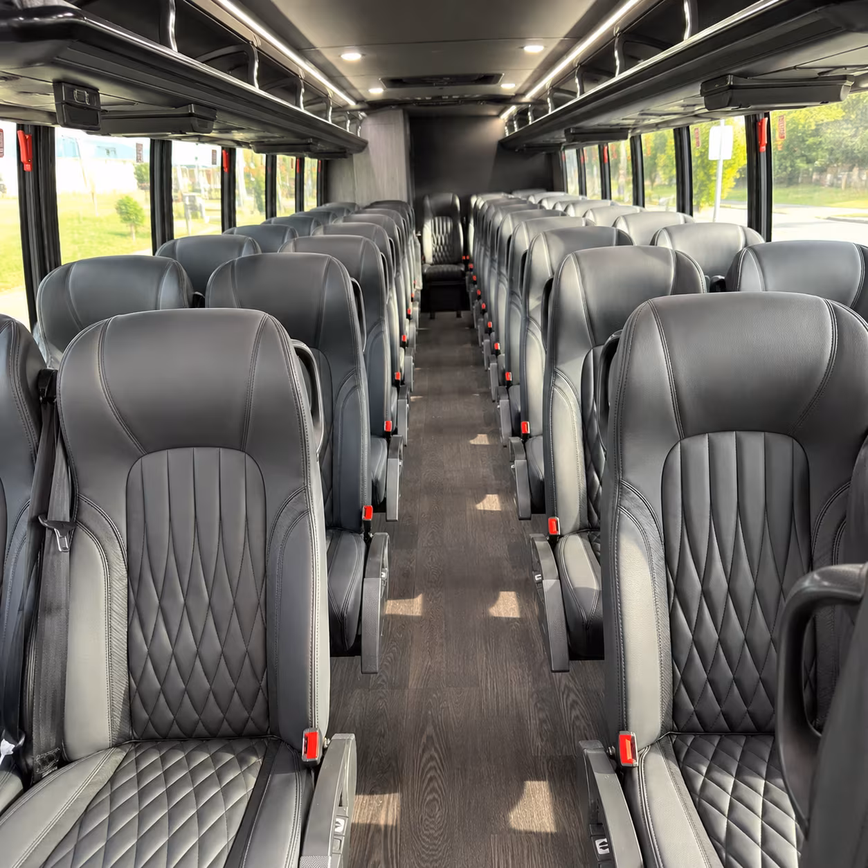 28 passenger minibus interior