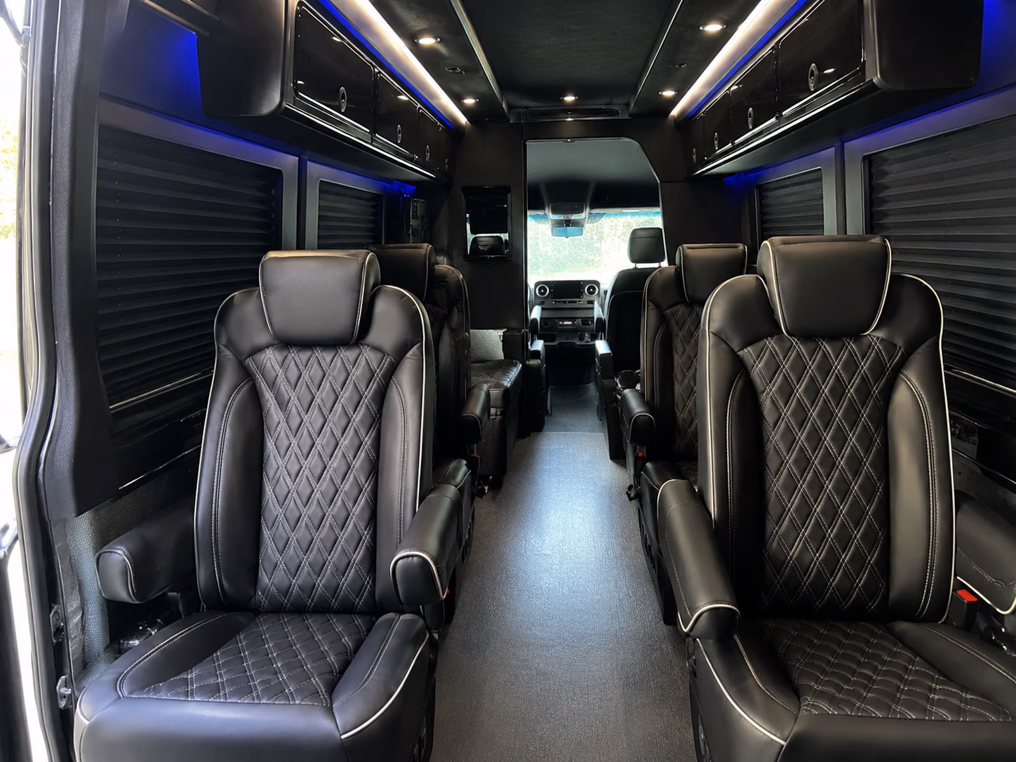 sprinter van with driver inside
